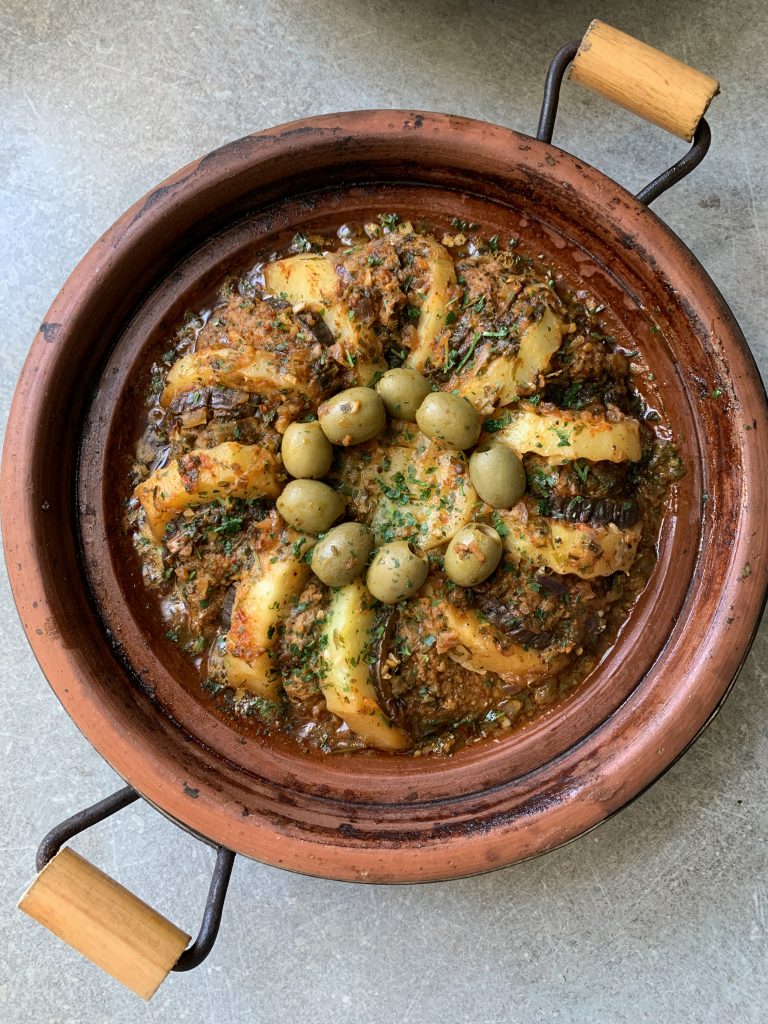 Tajine viande hachée, aubergine et pomme de terre My tasty cuisine